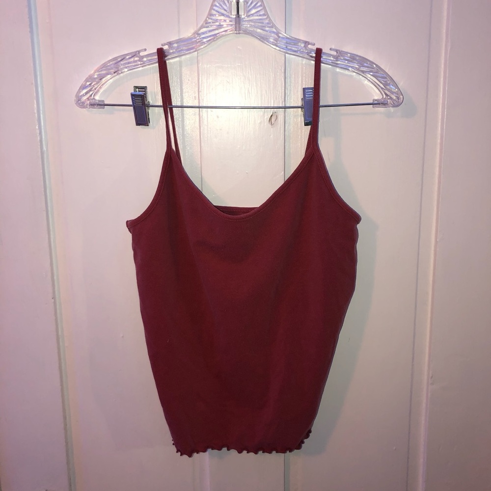 American Eagle Ruffled Tank